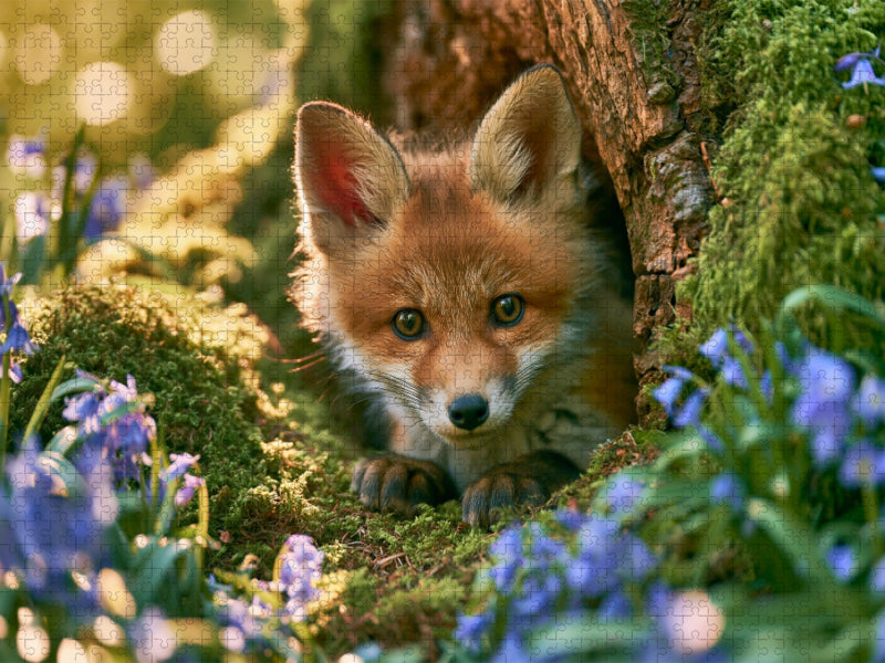 Zwischen Blüten zeigt sich das Leben - CALVENDO Foto-Puzzle'