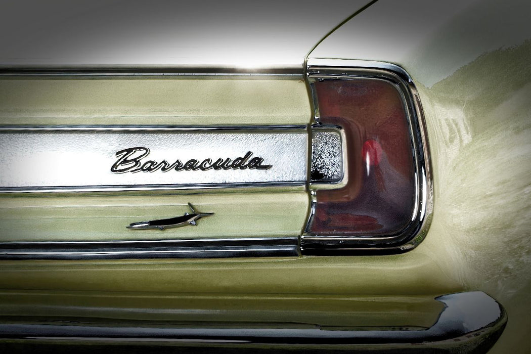 Premium Textil-Leinwand Plymouth Barracuda