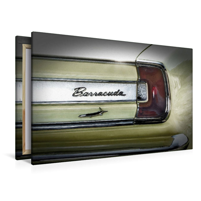 Premium Textil-Leinwand Plymouth Barracuda