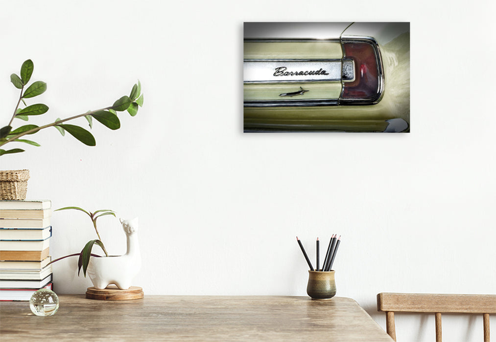 Premium Textil-Leinwand Plymouth Barracuda