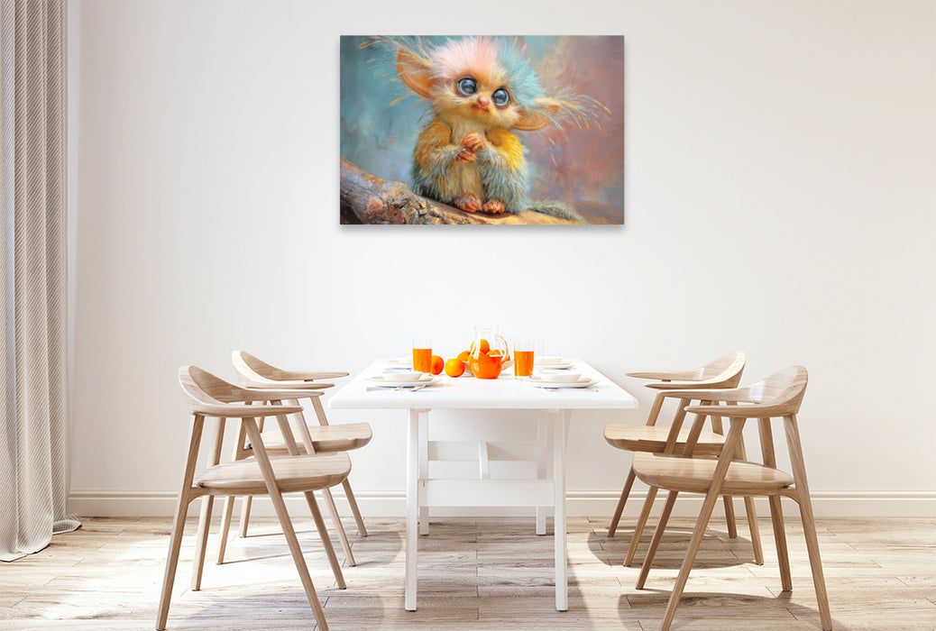 Premium Textil-Leinwand Fluffige Hybridtiere