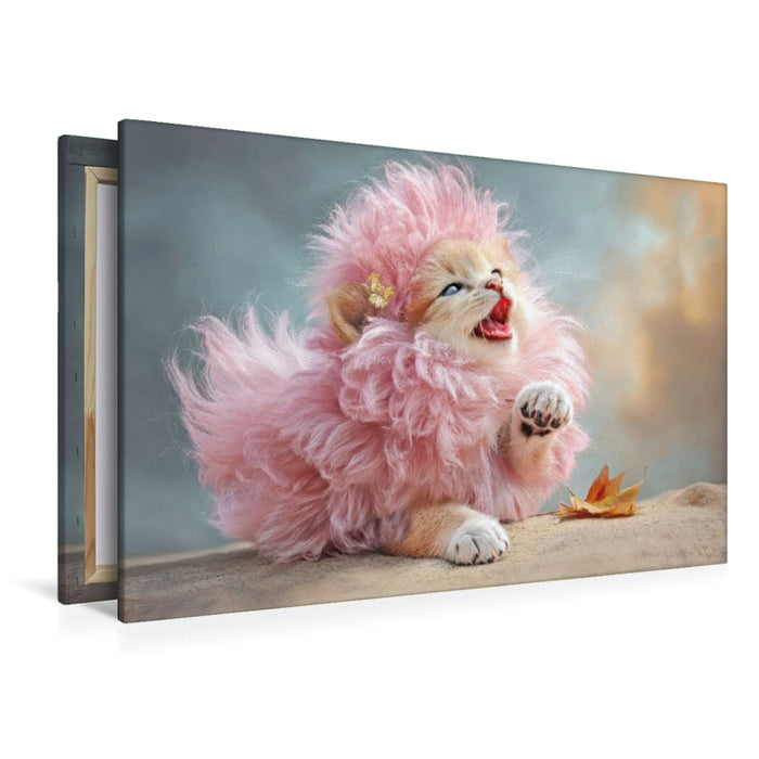 Premium Textil-Leinwand Fluffige Hybridtiere