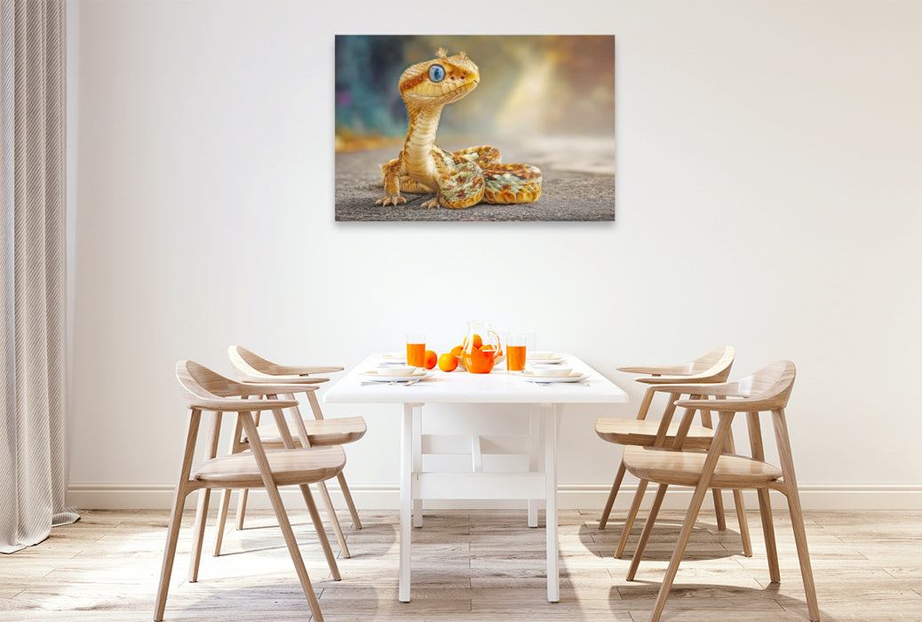 Premium Textil-Leinwand Fluffige Hybridtiere