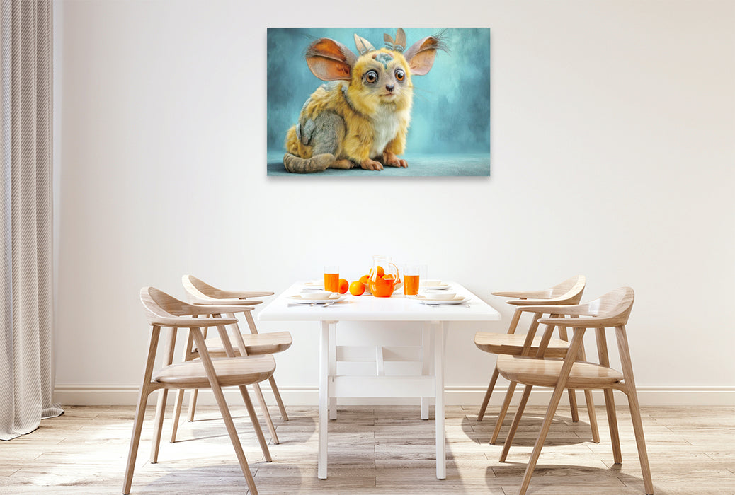 Premium Textil-Leinwand Fluffige Hybridtiere