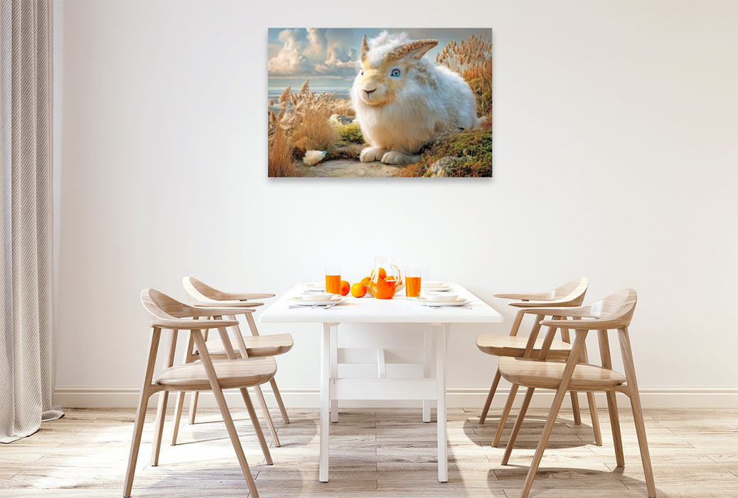 Premium Textil-Leinwand Fluffige Hybridtiere