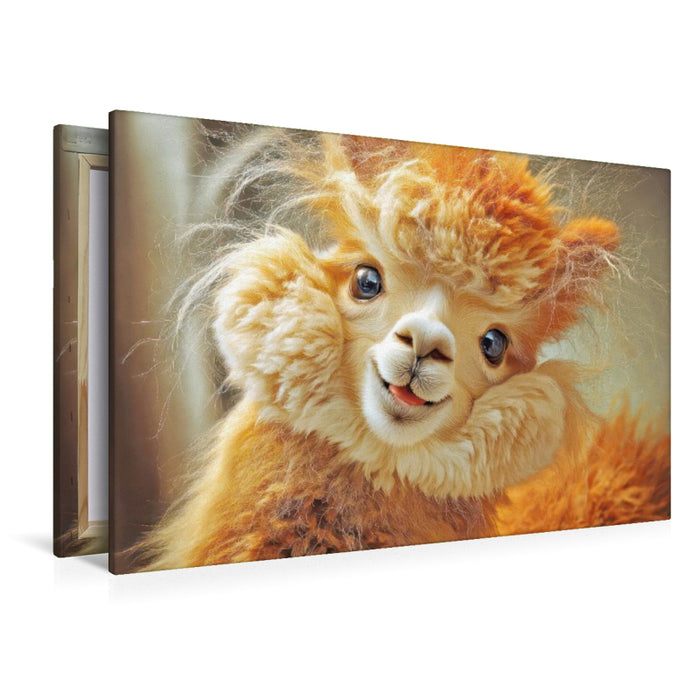 Premium Textil-Leinwand Fluffige Hybridtiere