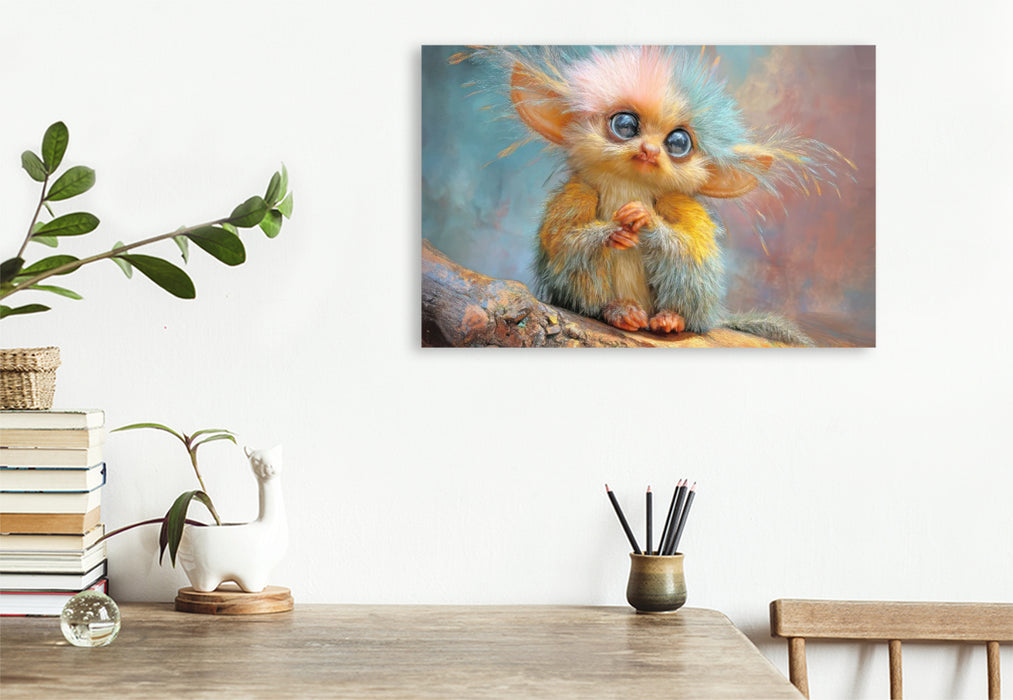 Premium Textil-Leinwand Fluffige Hybridtiere
