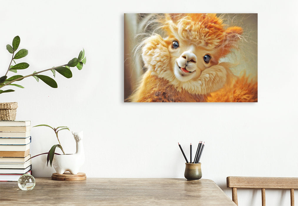 Premium Textil-Leinwand Fluffige Hybridtiere