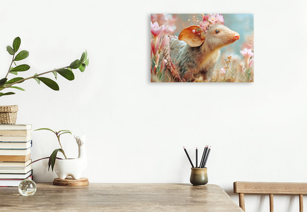 Premium Textil-Leinwand Fluffige Hybridtiere