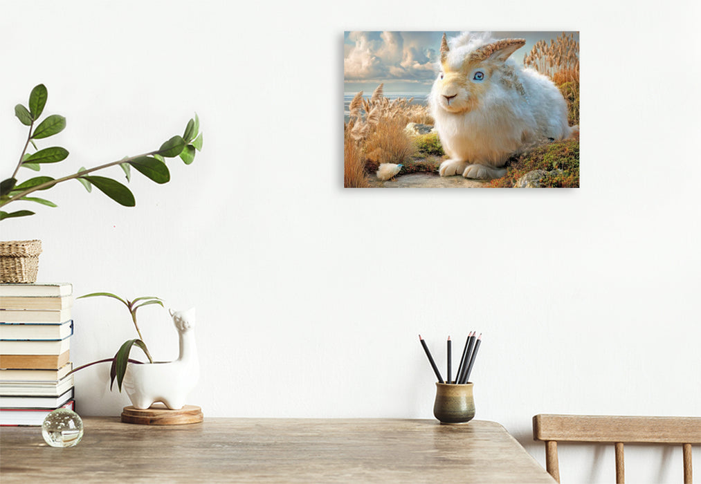 Premium Textil-Leinwand Fluffige Hybridtiere