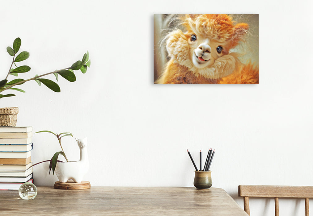 Premium Textil-Leinwand Fluffige Hybridtiere