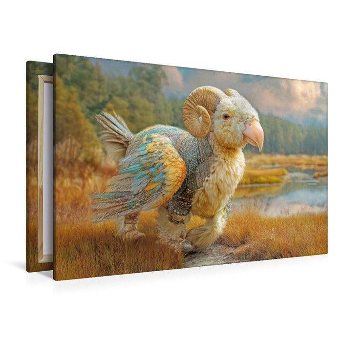 Premium Textil-Leinwand Fluffige Hybridtiere