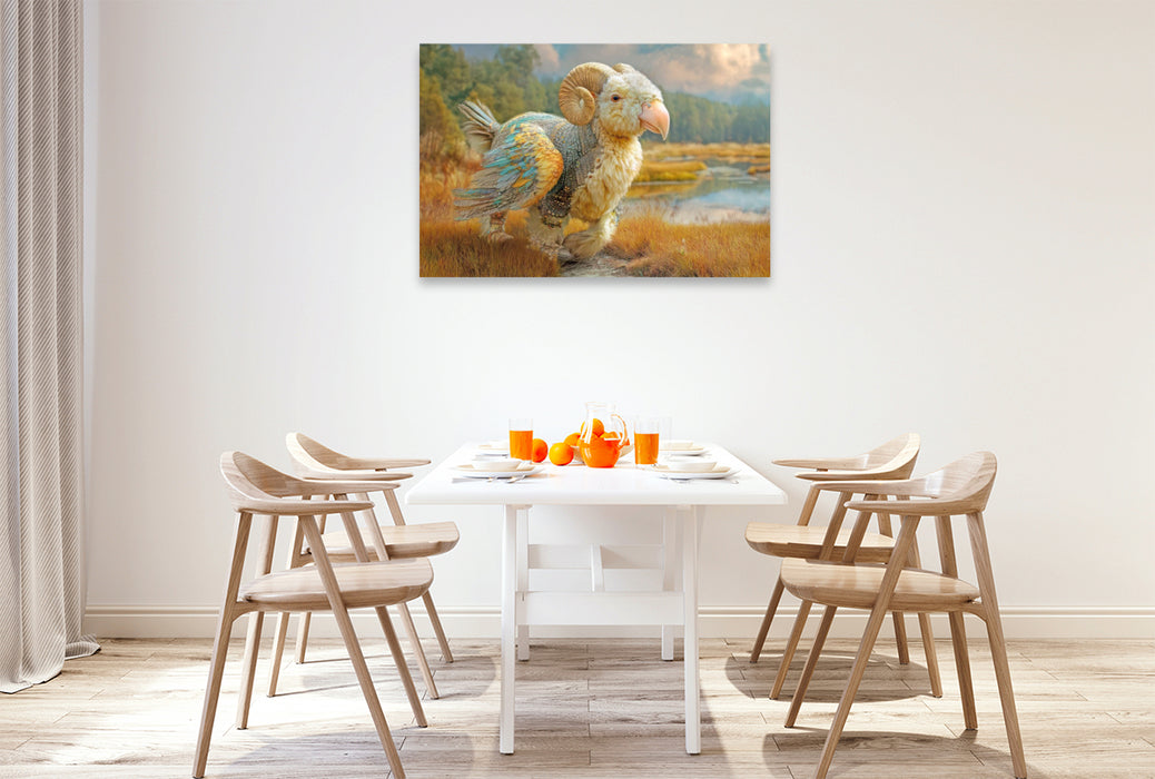 Premium Textil-Leinwand Fluffige Hybridtiere