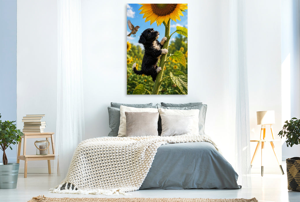 Premium Textil-Leinwand Hoch hinaus