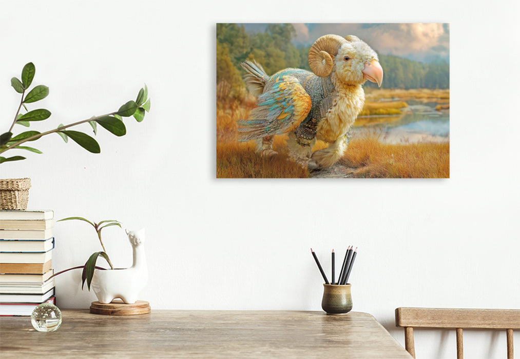 Premium Textil-Leinwand Fluffige Hybridtiere