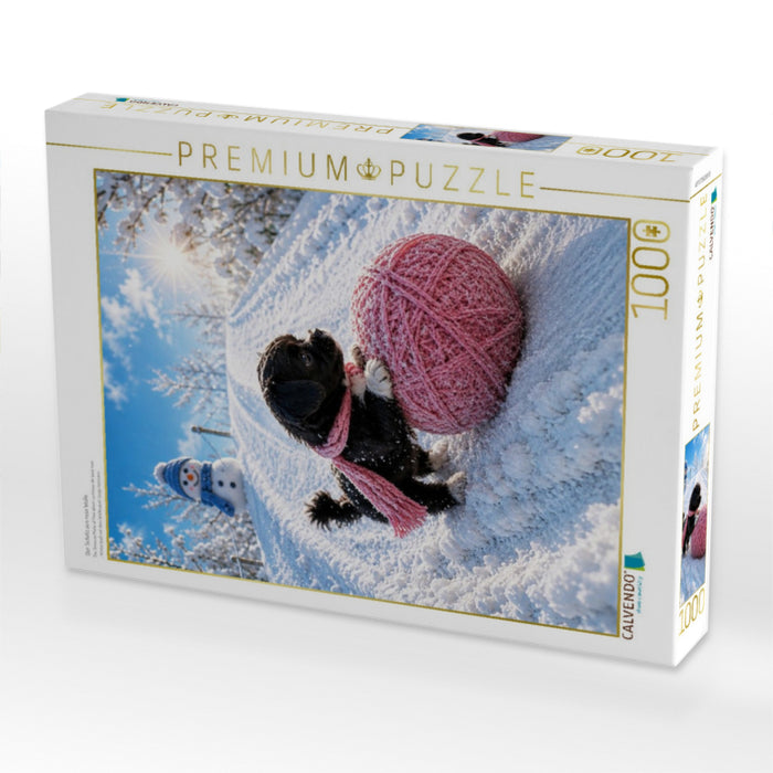 Der Schatz aus rosa Wolle - CALVENDO Foto-Puzzle'