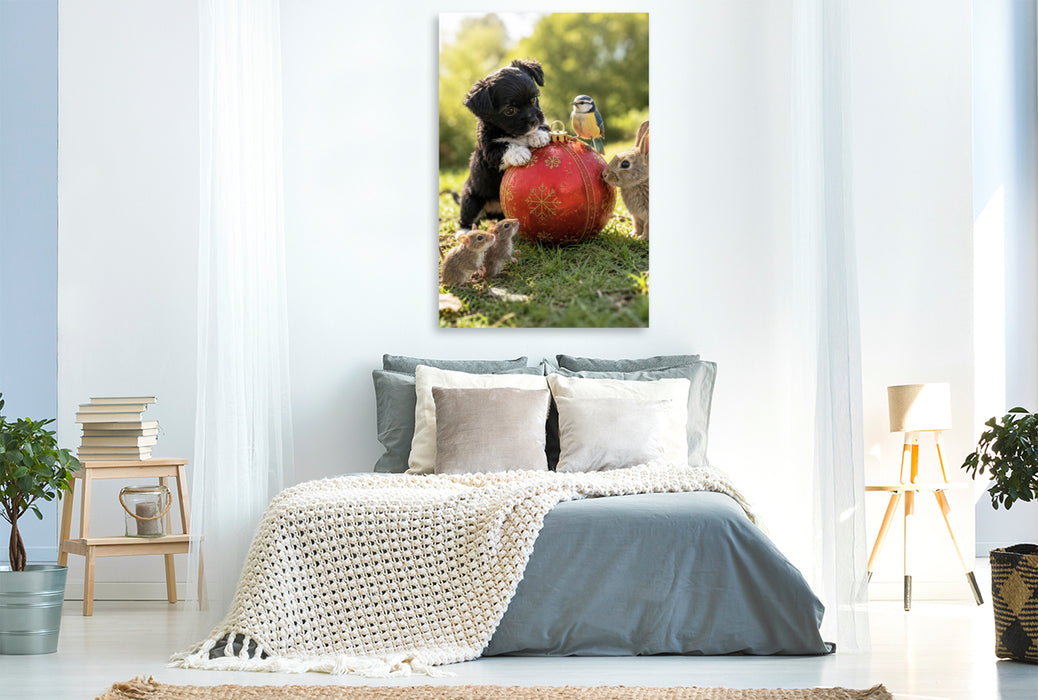 Premium Textil-Leinwand Die Kugel voller Wunder