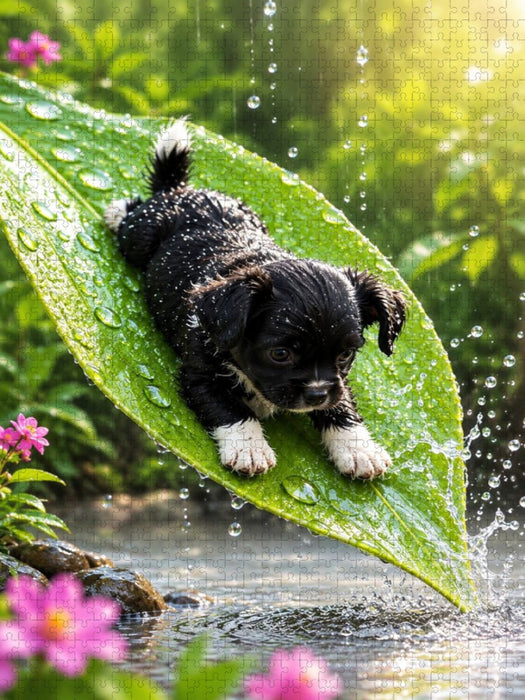 Die Blattrutsche - CALVENDO Foto-Puzzle'
