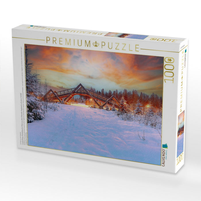 Langlaufloipe MühlleithenEin Motiv aus dem Kalender Vogtland in all seiner Vielfalt - CALVENDO Foto-Puzzle'