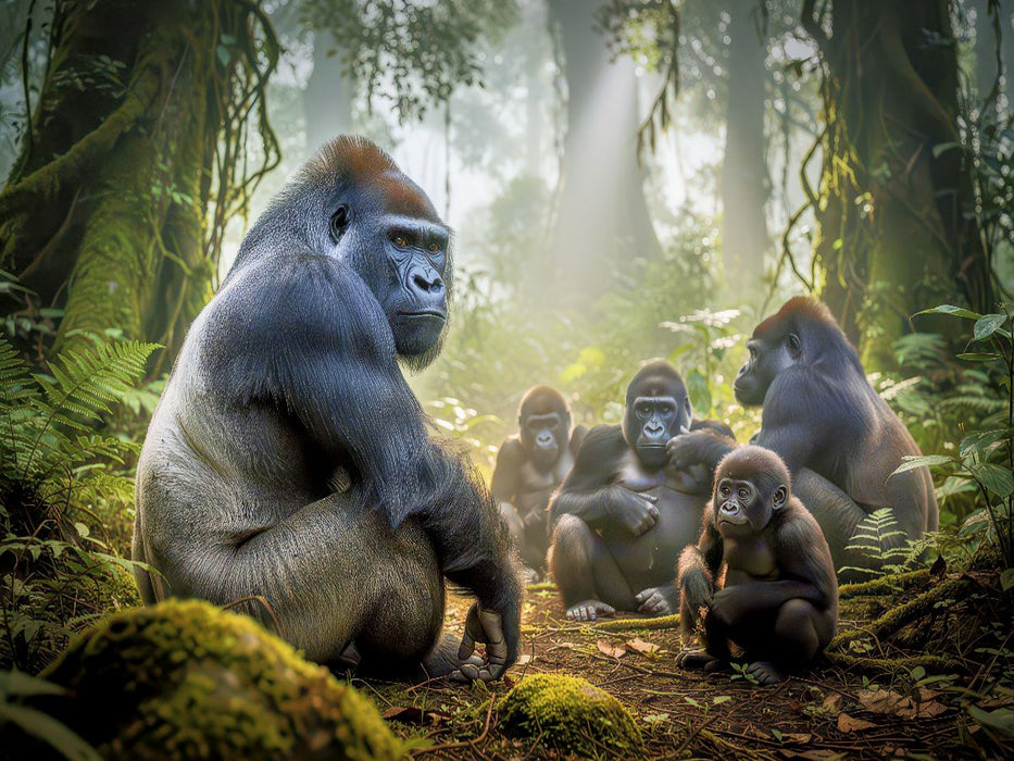 Bwindi zeigt Stärke ohne Lautstärke. - CALVENDO Foto-Puzzle'