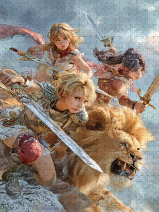 Anime Kriegerinnen - CALVENDO Foto-Puzzle'
