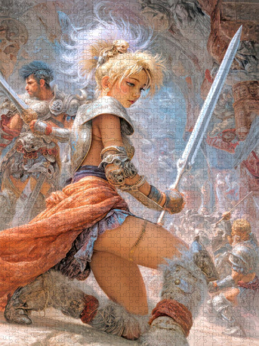 Anime Kriegerinnen - CALVENDO Foto-Puzzle'