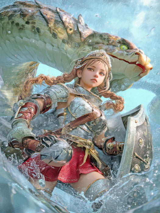 Anime Kriegerinnen - CALVENDO Foto-Puzzle'