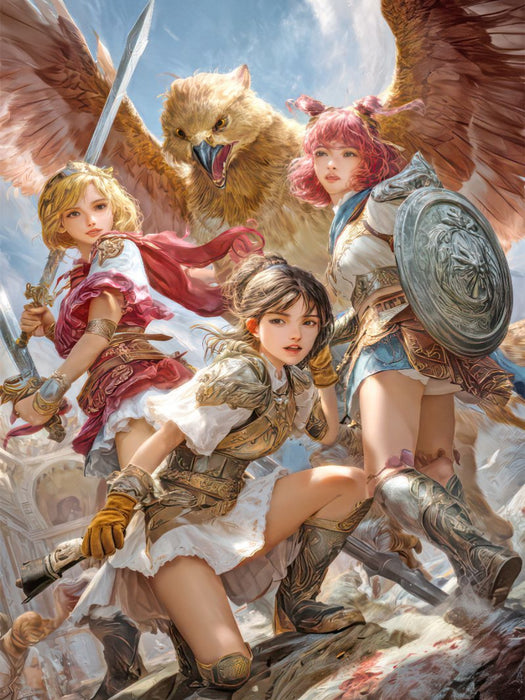 Anime Kriegerinnen - CALVENDO Foto-Puzzle'