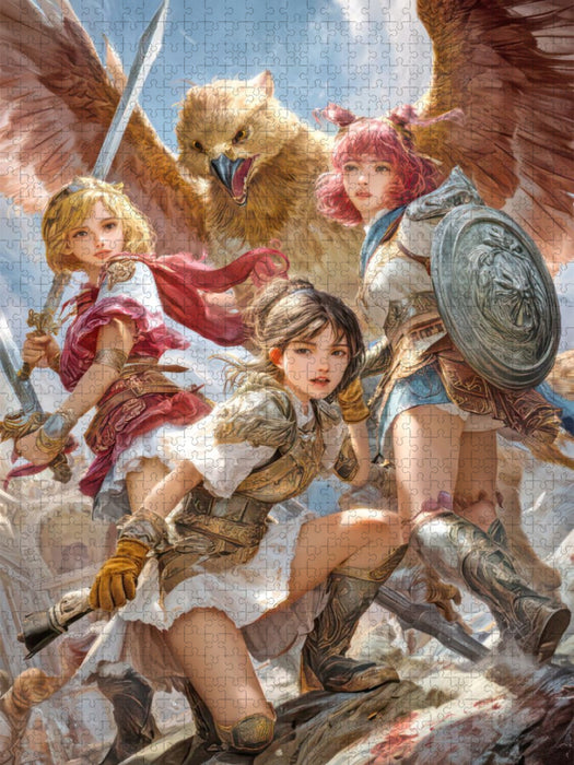 Anime Kriegerinnen - CALVENDO Foto-Puzzle'
