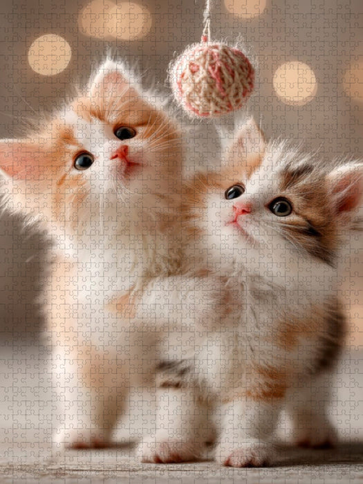 Katzenbabys beim Spielen - CALVENDO Foto-Puzzle'