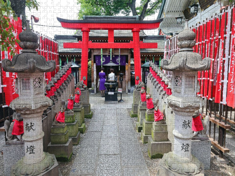 Toyokawa Inari Tokyo Betsuin-Tempel - CALVENDO Foto-Puzzle'