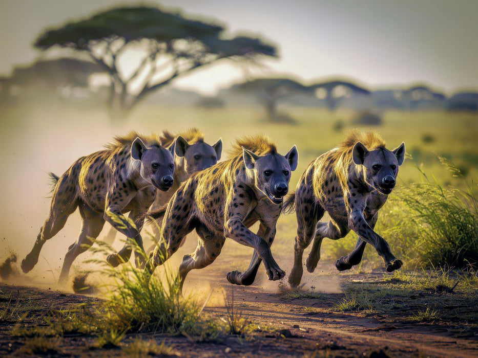 Wenn Teamgeist zur Jagdwaffe wird. - CALVENDO Foto-Puzzle'