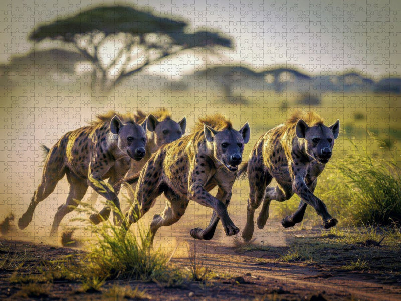 Wenn Teamgeist zur Jagdwaffe wird. - CALVENDO Foto-Puzzle'