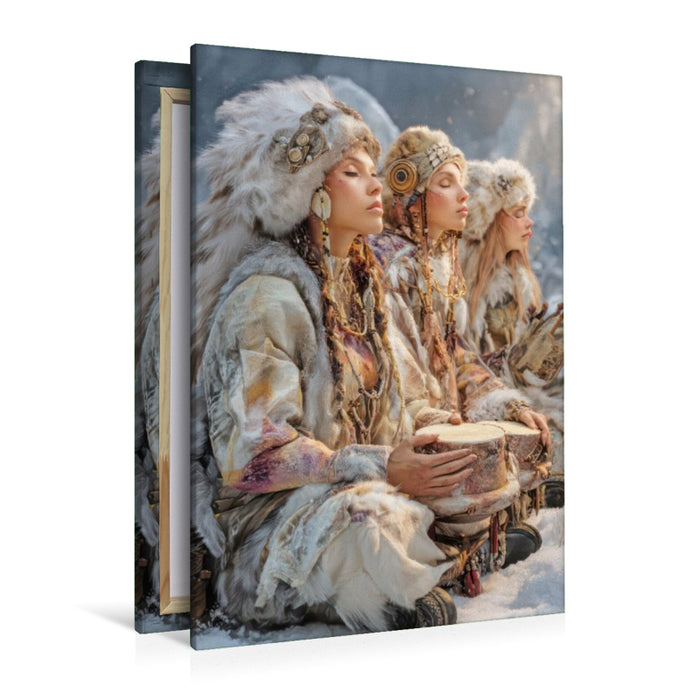 Premium Textil-Leinwand Wikinger Fantasiemotive