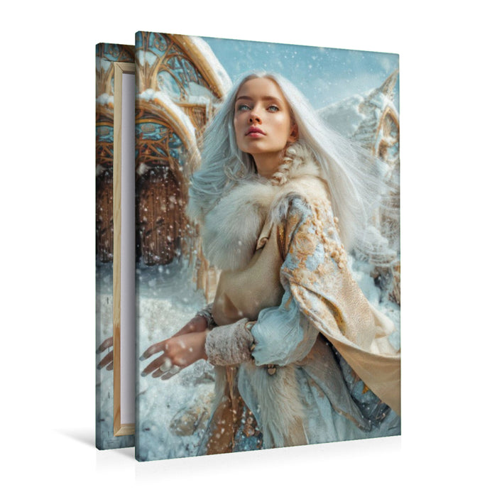 Premium Textil-Leinwand Wikinger Fantasiemotive
