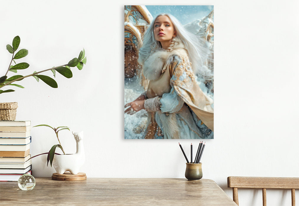Premium Textil-Leinwand Wikinger Fantasiemotive