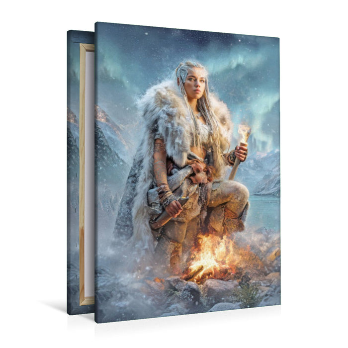 Premium Textil-Leinwand Wikinger Fantasiemotive