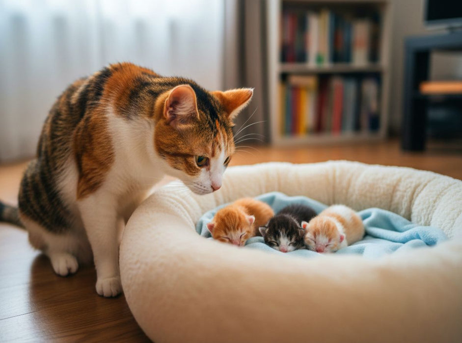 Katzenbabys schlafen im Körbchen - CALVENDO Foto-Puzzle'