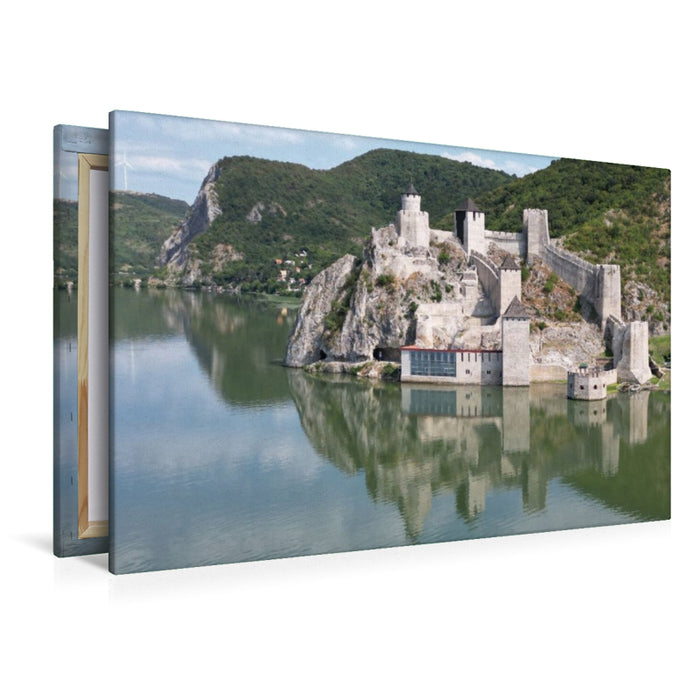 Premium Textil-Leinwand Festung Golubac