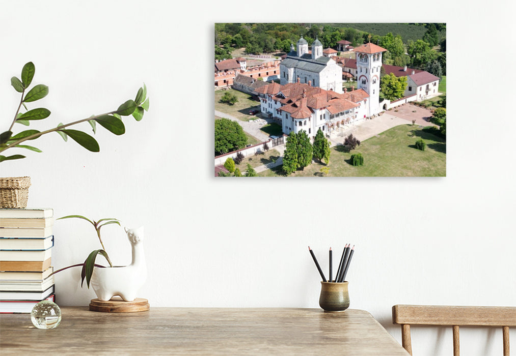Premium Textil-Leinwand Kloster Kovilj Serbien