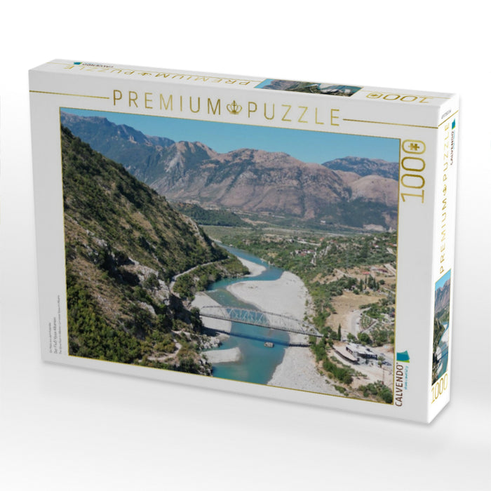 Der Fluß Vjosa Albanien - CALVENDO Foto-Puzzle'