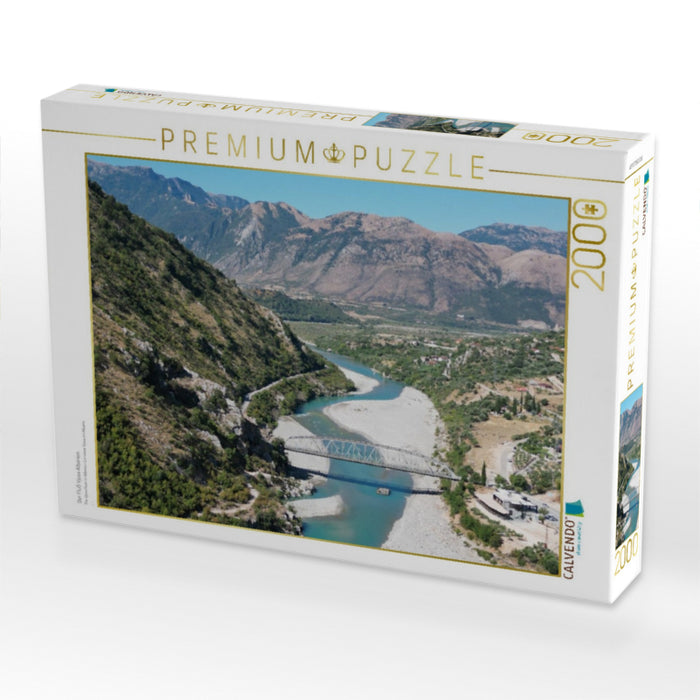 Der Fluß Vjosa Albanien - CALVENDO Foto-Puzzle'