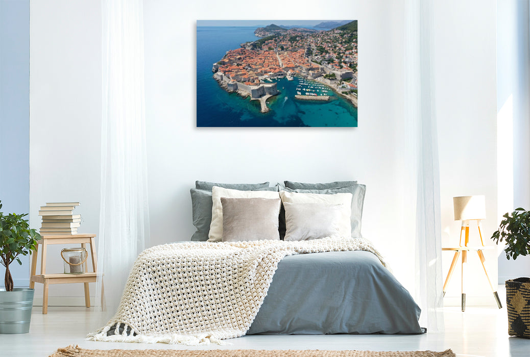 Premium Textil-Leinwand Dubrovnik Kroatien