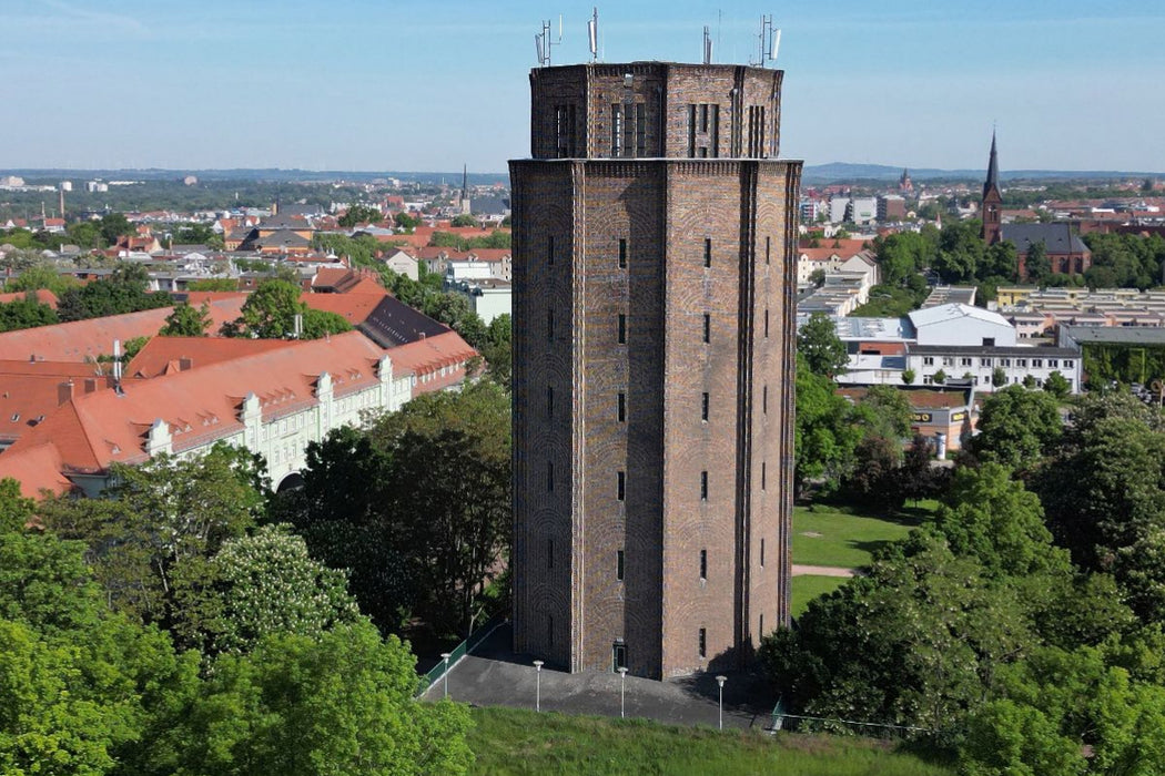 Premium Textil-Leinwand Wasserturm Süd