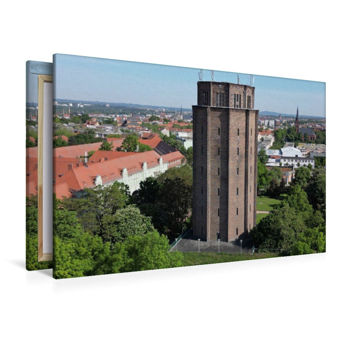 Premium Textil-Leinwand Wasserturm Süd
