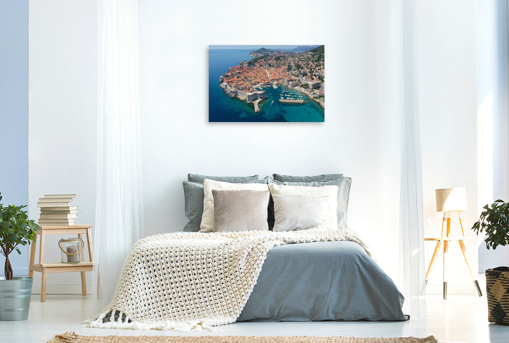 Premium Textil-Leinwand Dubrovnik Kroatien