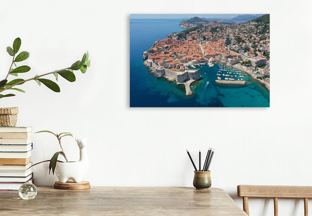 Premium Textil-Leinwand Dubrovnik Kroatien