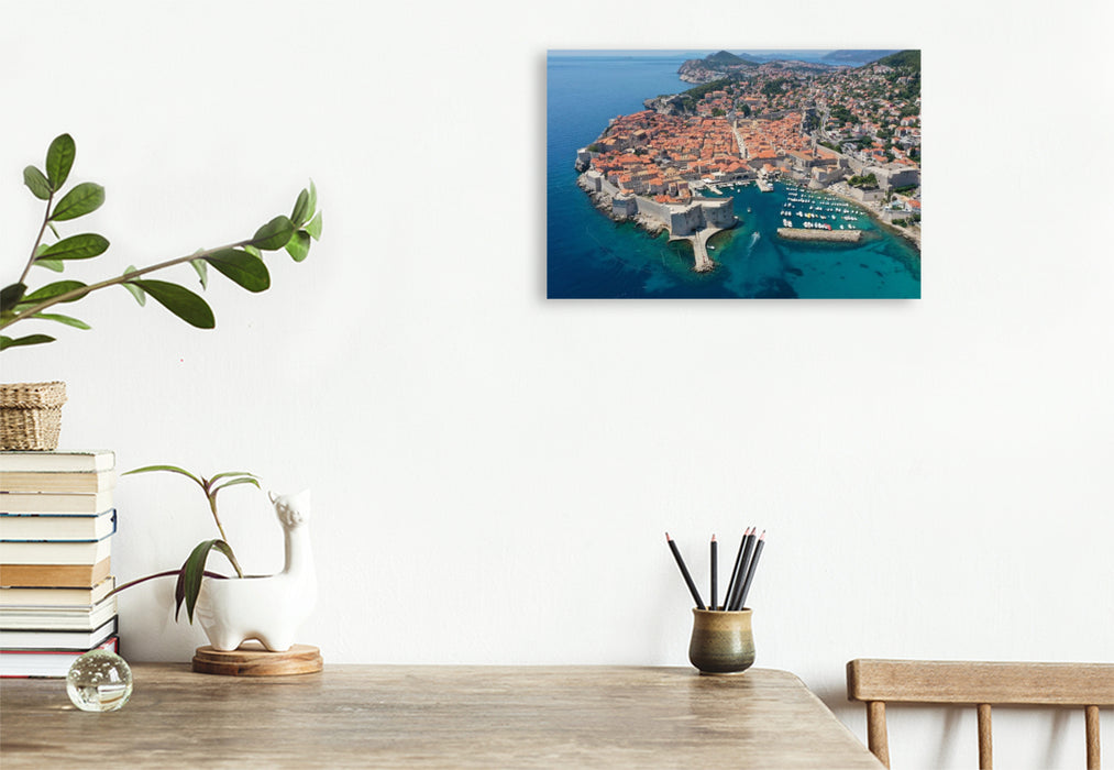 Premium Textil-Leinwand Dubrovnik Kroatien