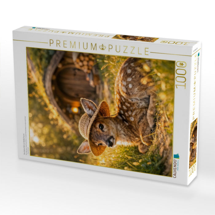 Das kleine Reh im Waldzuhause - CALVENDO Foto-Puzzle'