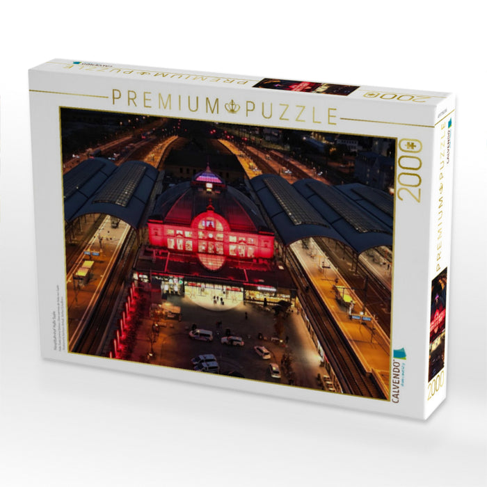 Hauptbahnhof Halle Saale - CALVENDO Foto-Puzzle'